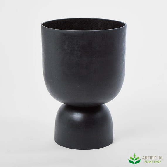 large black blanche planter 41cm
