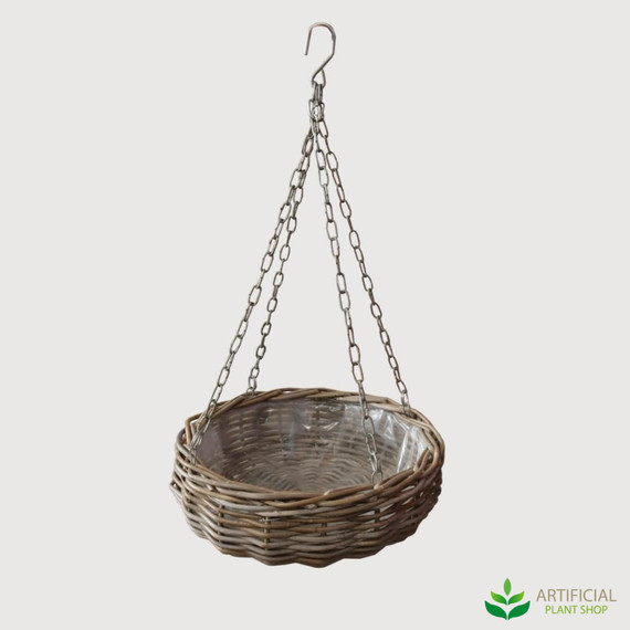 small natural rattan hanging basket