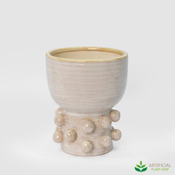 natural hector bobble planter 25.5cm