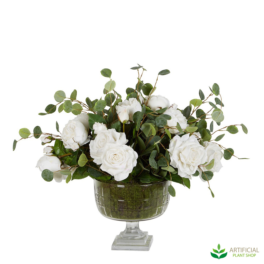 White Roses Arrangement 55cm