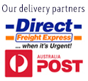 Our delivery partners: Direct Freight Express and Australia Post
