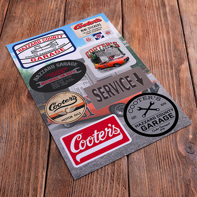 Garage Sticker Example Cooter’s Garage Sticker Sheet - Cooter's Place
