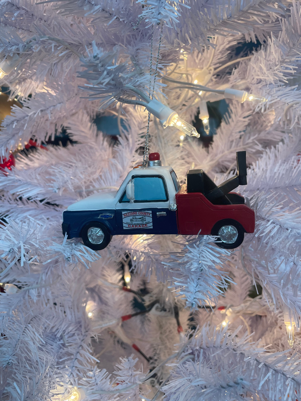 Cooter’s Tow Truck Christmas Ornament With Sound Button W/Cooter doing “Breaker One, Breaker One”