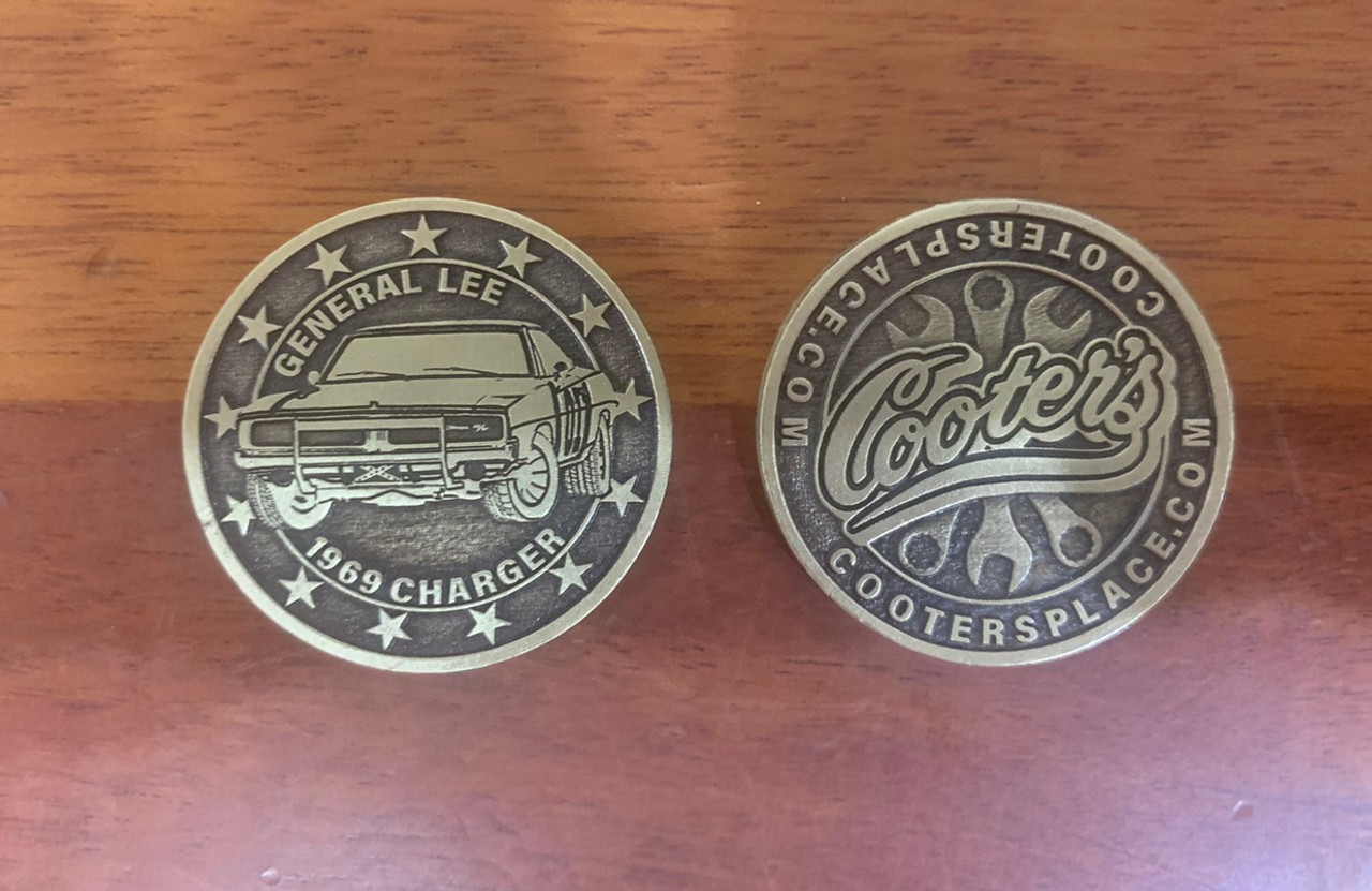 Cooter’s General Lee Collector Coin (Front view) 