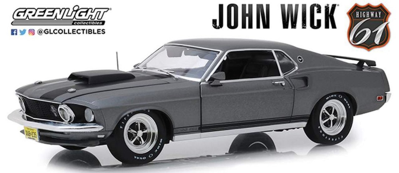 1:18 John Wick (2014) - 1969 Ford Mustang BOSS 429