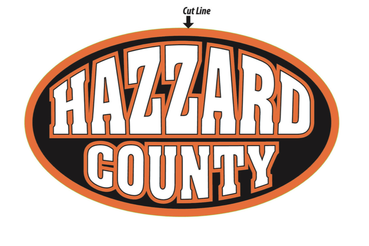 Hazzard County Oval Sticker