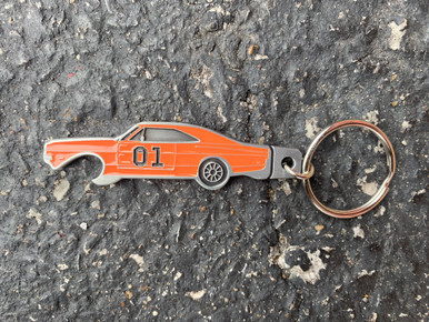 General Lee Bottle Opener Keychain - Cooter's Place