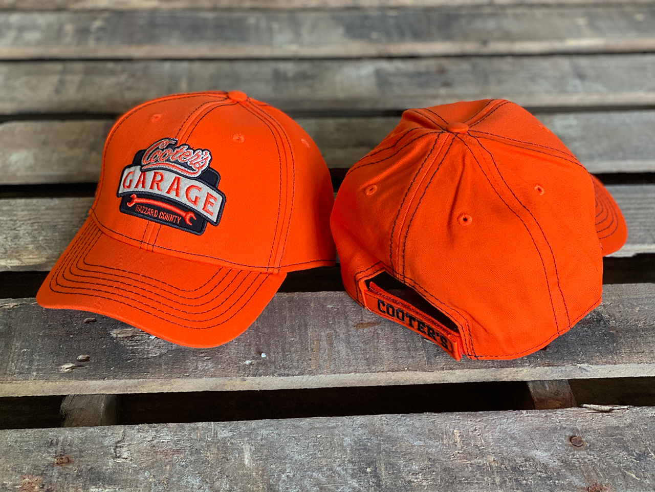 Cooter's Garage Orange Adjustable Hat - Cooter's Place