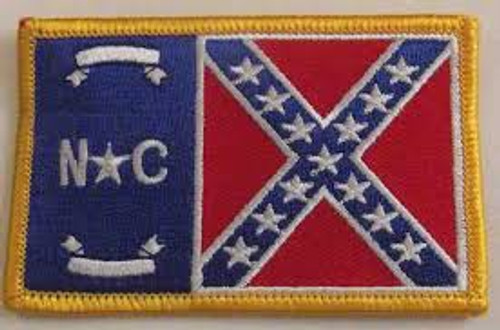 North Carolina Rebel Flag Patch