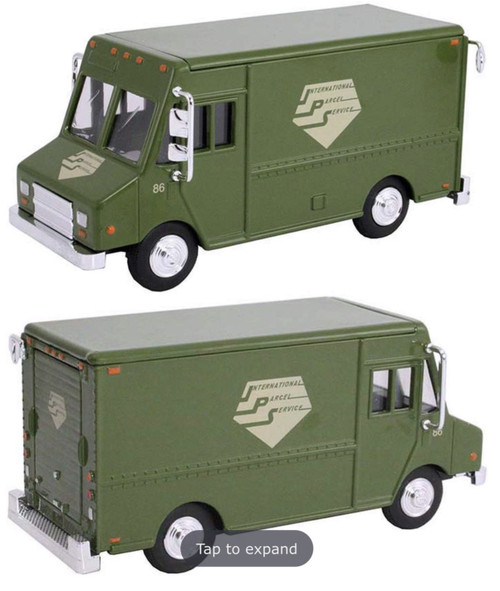 1:48 Delivery Step Van "International Parcel Service" (Green) King of Queens