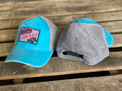 Tow Truck Diagonal Cooter's Ladies Trucker Hat Scuba