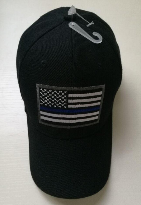 USA Blue Line Hat Embroidered