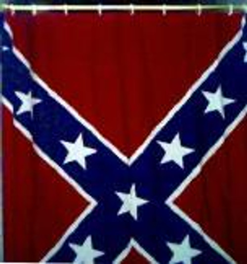 Confederate Flag Shower Curtain