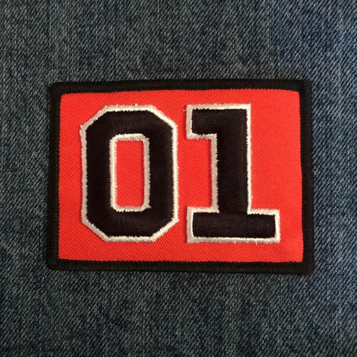 Orange 01 Iron On Patch