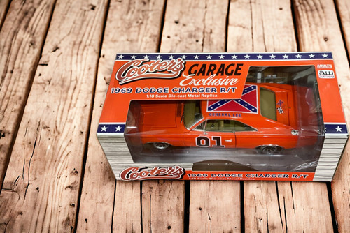 1:18 Cooter’s Garage 1969 Dodge Charger with General Lee Decal Kit  