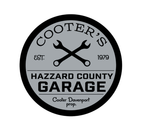 Cooter’s Garage Cross Wrench Sticker