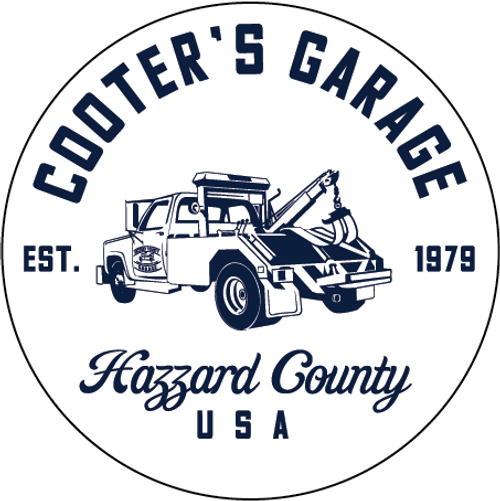 Cooter’s Garage Tow Truck Sticker