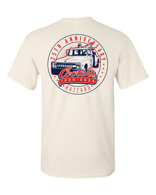 Cooter’s 25th Anniversary Tow Truck Tee