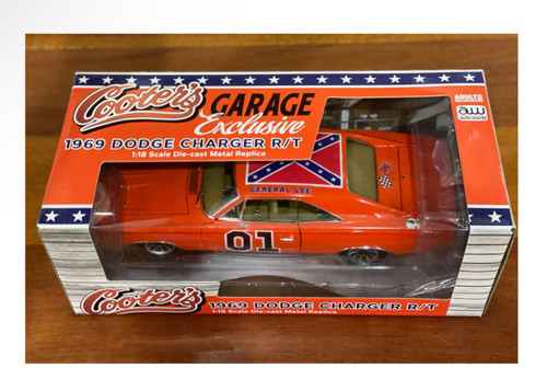 Autographed by Ben Jones aka Cooter 1:18 Cooter’s Garage 1969 Dodge Charger with General Lee Decal Kit