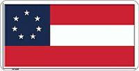 1st Confederate Flag License Plate