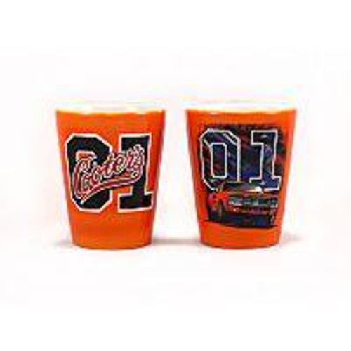 General Lee 01 W/Rebel Flag Shot Glass