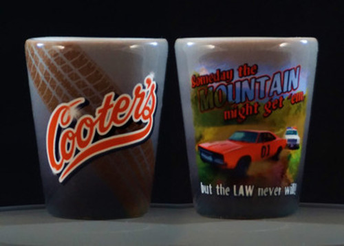 Mountain Might Get'em Shot Glass