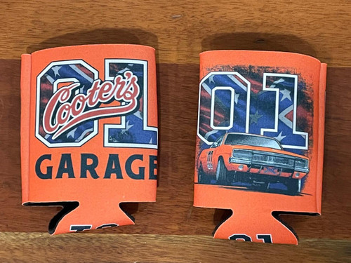 General Lee with Rebel Flag Can Coolie