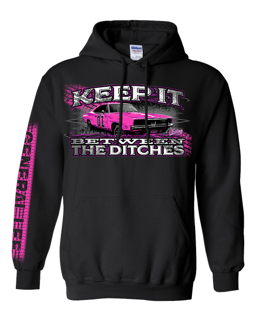 Ladies Keep It Between the Ditches Hooded Pullover Sweatshirt