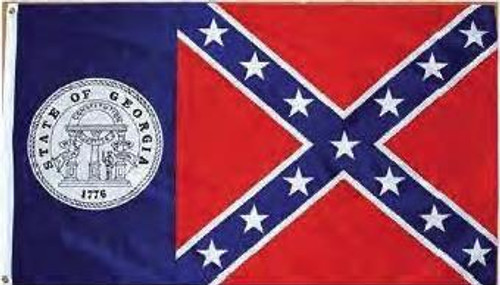 Georgia Confederate 3'x5' Embroidered Flag Georgia Confederate 3'x5' Embroidered Flag