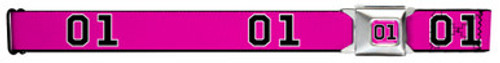 01 Pink Seatbelt Style Belt