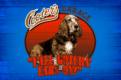 Y'all Gotcha Ears On? Blue Postcard