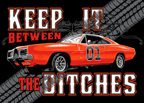 Keep it Between the Ditches Black Magnet