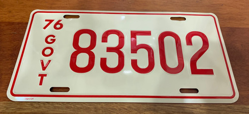 Govt 83502 License Plate (Enos/Cletus Deputy Sheriff) Govt 83502 License Plate (Enos/Cletus Deputy Sheriff)