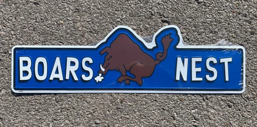 Autographed by Ben Jones - Boars Nest Street Sign (5 X 24)