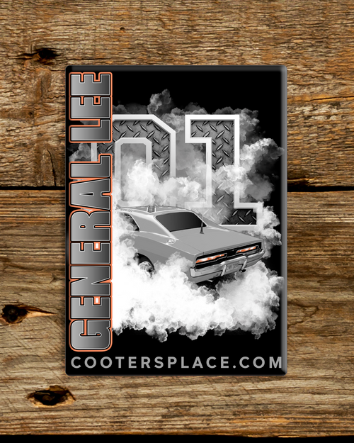 General Lee Burnout Magnet