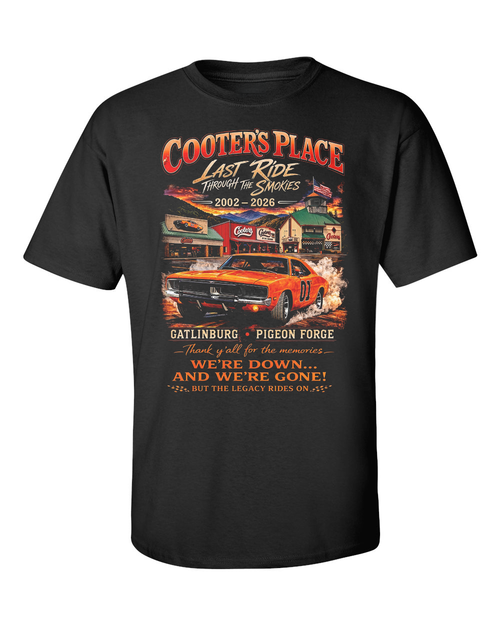 Limited Run Last Run T-shirt with your names on the back