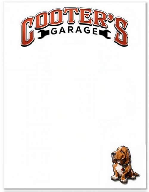 Cooter's 4x6 Notepad - Flash
