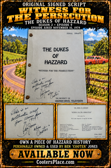Script "Witness for the Persecution" - Autographed by Ben Jones