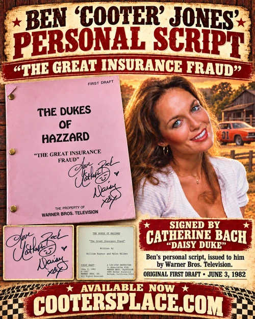 Script "The Great Insurance Fraud" - Autographed by Catherine Bach