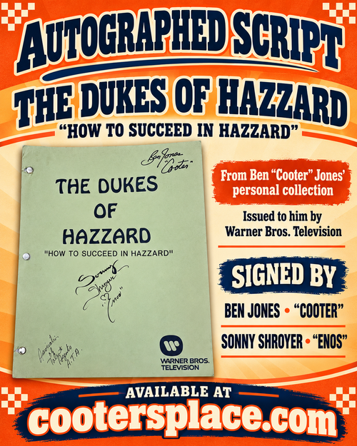 Script "How to Succeed in Hazzard" - Autographed by Ben Jones and Sonny Shroyer