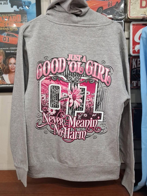 Daisy Country  Light Grey Pullover Hoodie