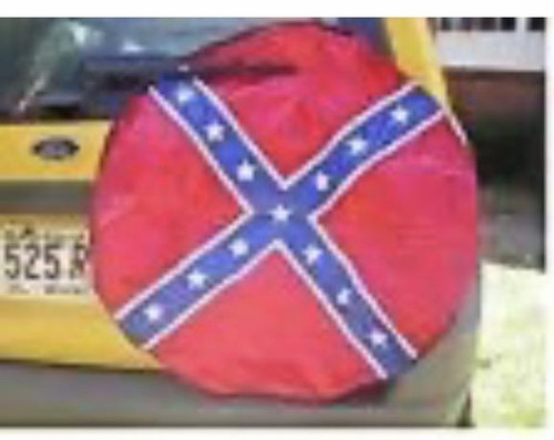 Confederate Flag Spare Tire Cover