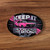 Sticker Keep It Between The Ditches Black/Pink Oval