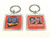 Plastic Keychain General Lee With Confederate Flag