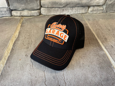 Cooter's Garage Arch Patch Trucker Hat Orange/Tan