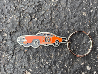 General Lee Key Rings General Lee Driver Side Metal Keychain (back ring) - Cooter's Place