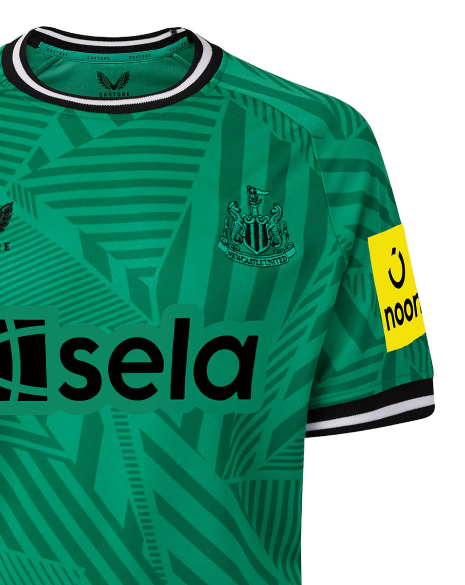BRUNO G. #39 Newcastle United 23/24 Kid's Away Shirt and Shorts - PL Font