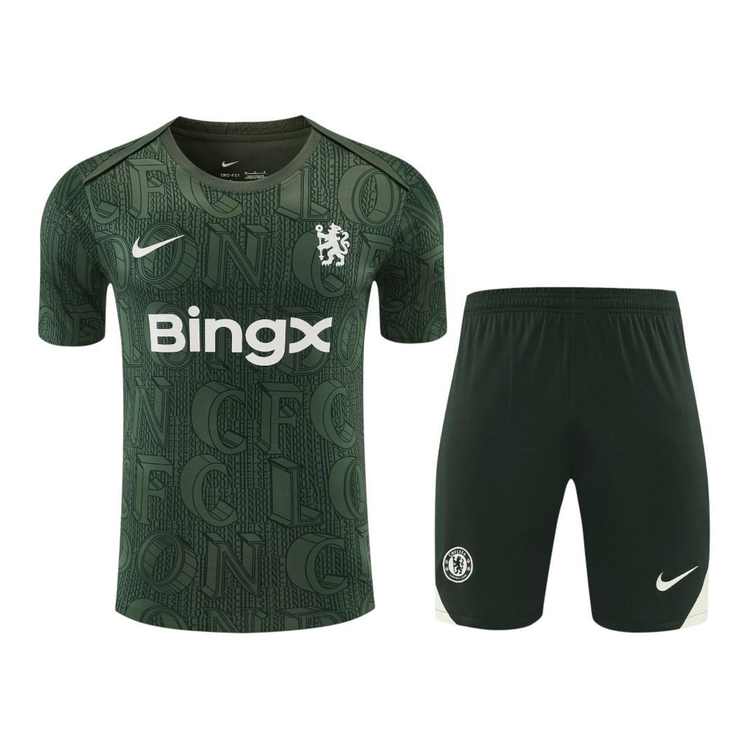 Chelsea 25/26 Men's Green Pre-Match Shirt