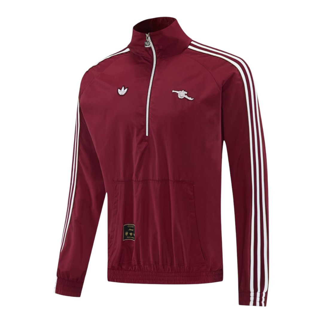 Arsenal 25/26 Men's Maroon Half Zip Jacket