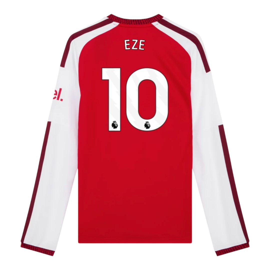 EZE #10 Arsenal 26/27 Men's Home Long Sleeve Shirt - PL Font